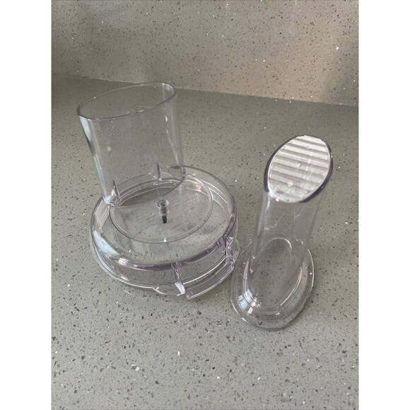Cuisinart Food Processor Lid Replacement Parts CBFP-10 Cover + CBFP-FTP Pusher - Picture 5 of 9